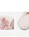 Fluffy Pink Bow Home Slippers, Super Soft, Comfortable, and Adorable