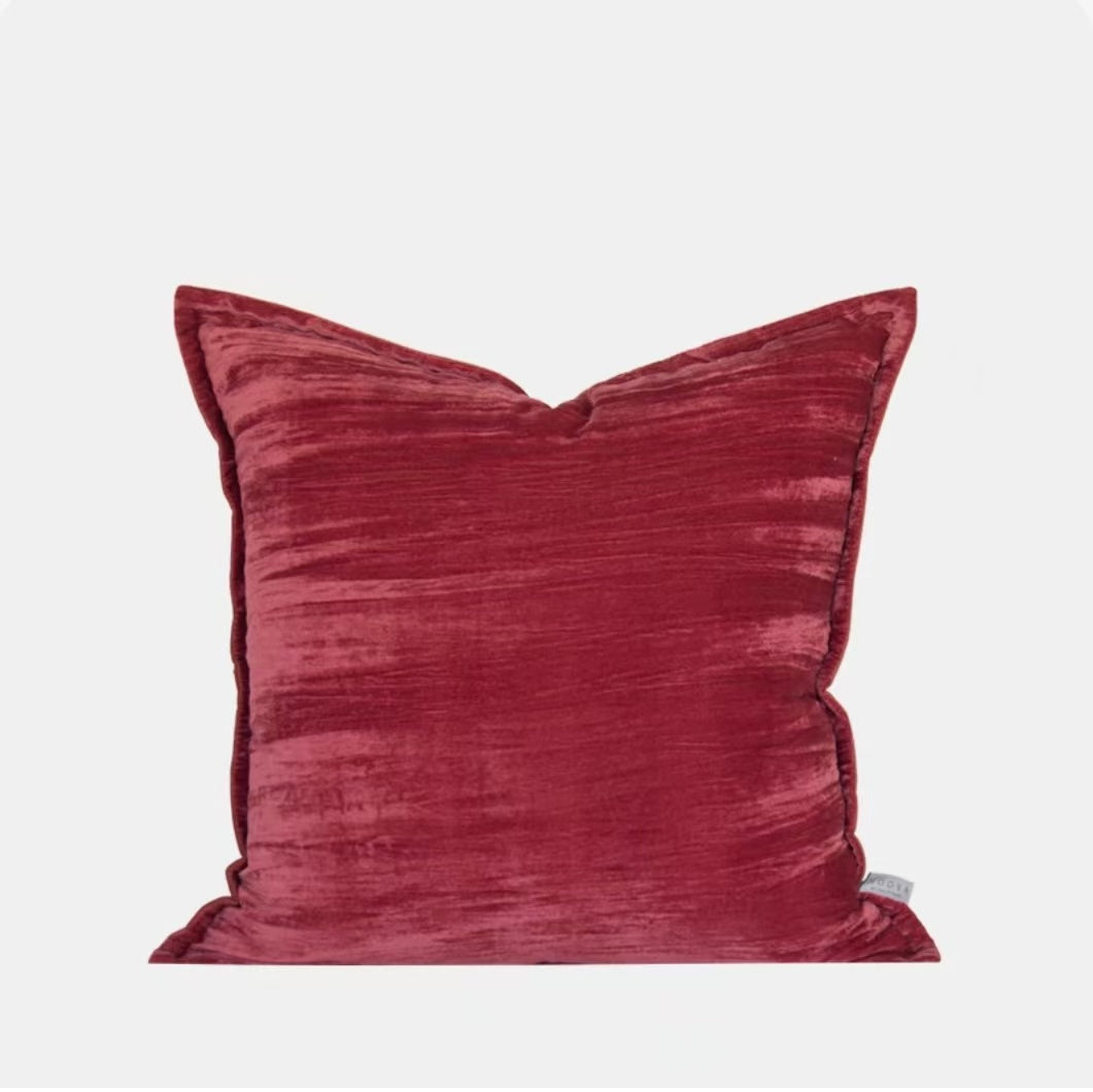 Omnipink Texas Rose,Pink Luxury Velvet Throw Pillow for Living Room Sofa
